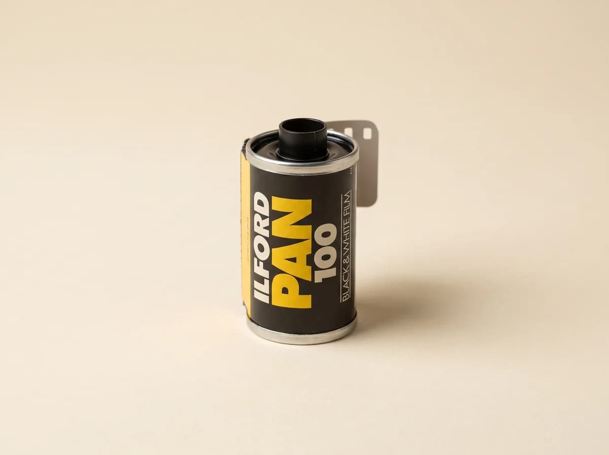35mm film cassette with a protruding spool spindle