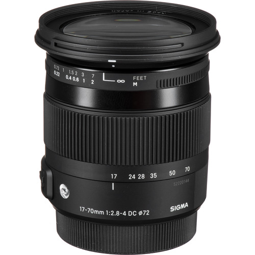 Sigma 17-70mm f/2.8-4 DC Macro OS HSM Contemporary Lens - Black