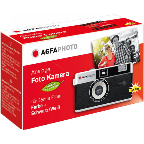 AgfaPhoto Analog 35mm Reusable Film Camera - Black Lab Imaging